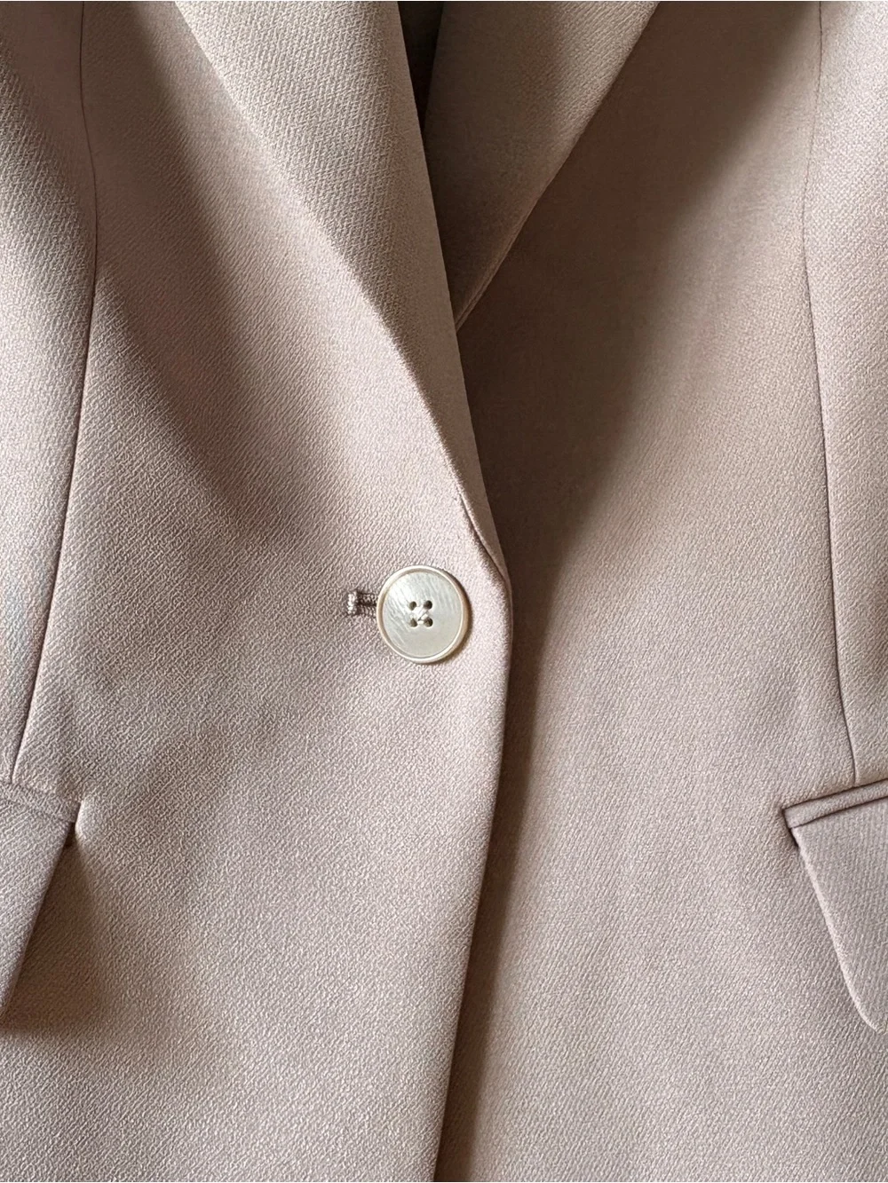 Express Tailored Single-Button Blazer and Pants Suit Set - Dusty Rose/Purple
